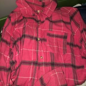 Hollister plaid long sleeve shirt